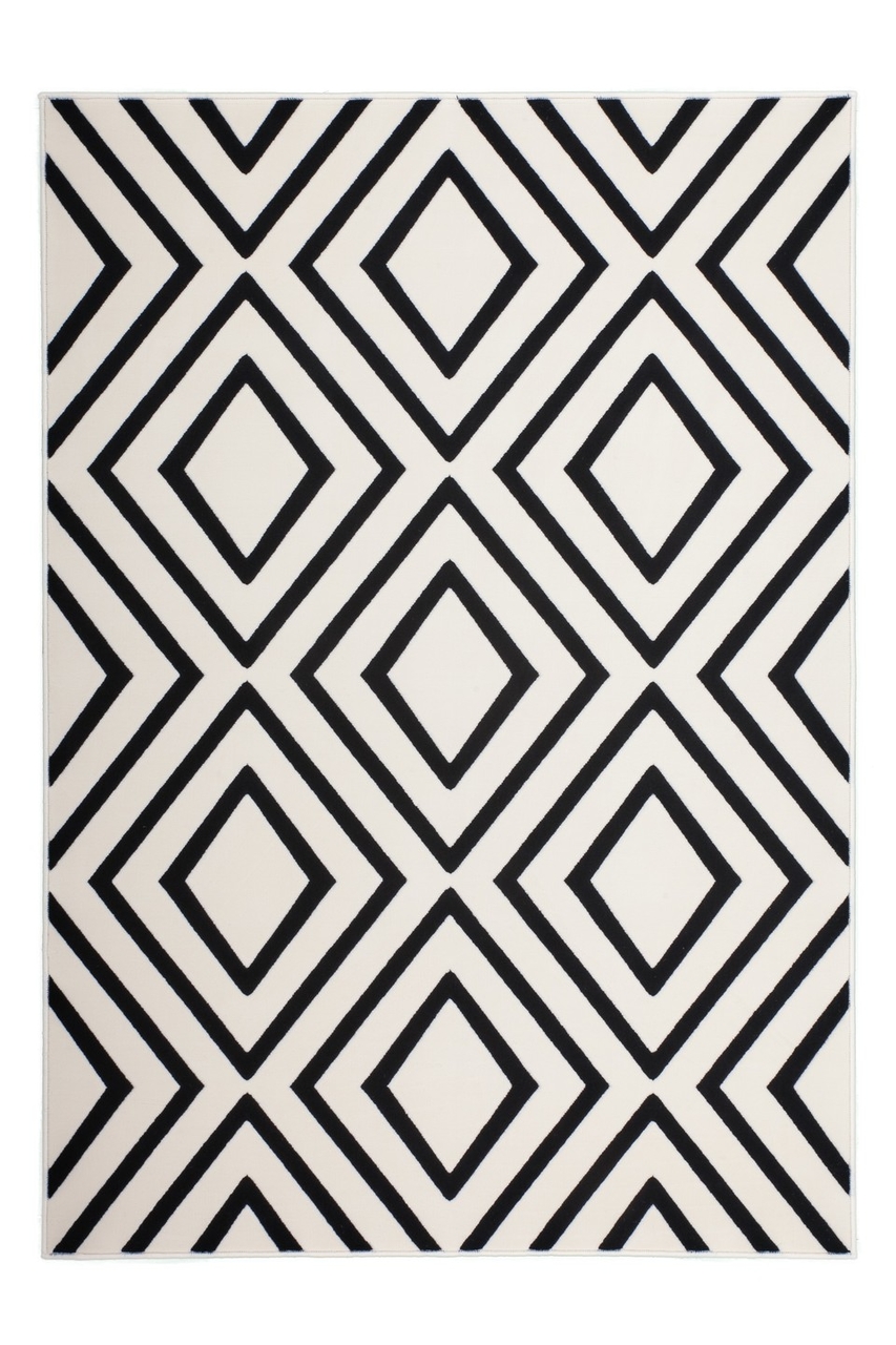 vermoeidheid Airco Door Zwart wit modern vloerkleed| Moderne goedkope vloerkleden en tapijten -  Vloerkleden